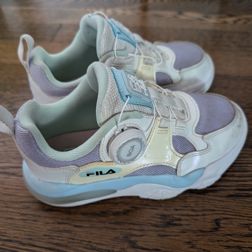 Rainbow Light Up Rechargeable Fila Sneakers, Size 12